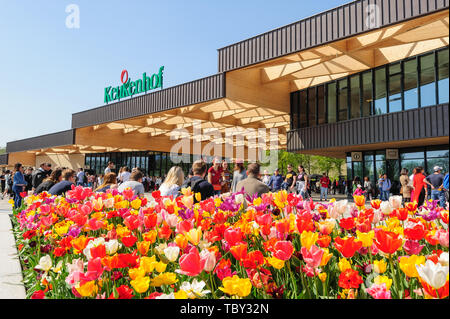 Haupteingang der Keukenhof in Lisse, Niederlande Stockfoto