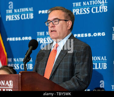 Washington, United States. 03 Juni, 2019. Environmental Protection Agency (EPA) Administrator Andrew Wheeler spricht an der National Press Club (NPC) in Washington, DC. Credit: SOPA Images Limited/Alamy leben Nachrichten Stockfoto