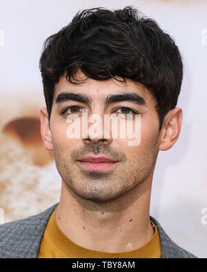 WESTWOOD, LOS ANGELES, Kalifornien, USA - Juni 03: Sänger Joe Jonas kommt an der Los Angeles Premiere von Amazon Prime's Video "Jagd nach Glück' im Regency Bruin Theater am 3. Juni 2019 in Westwood, Los Angeles, Kalifornien, USA. (Foto von Xavier Collin/Image Press Agency) Stockfoto