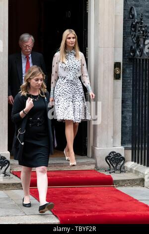 London, Großbritannien. 04 Juni, 2019. Ivanka Trump visits 10 Downing Street. London, Großbritannien. 04/06/2019 | Verwendung der weltweiten Kredit: dpa Picture alliance/Alamy leben Nachrichten Stockfoto