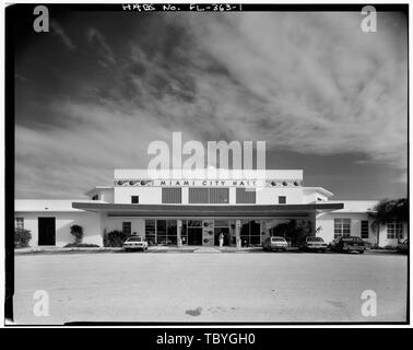 Main elevation Pan American Airways System Terminal Gebäude, 3500 Pan American Drive, Miami, MiamiDade County, FL Stockfoto