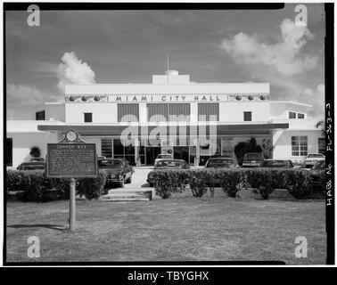 Main Elevation, zentralen Pavillon Pan American Airways System Terminal Gebäude, 3500 Pan American Drive, Miami, MiamiDade County, FL Stockfoto