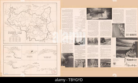 Englisch: skalieren kann. 1:64.000. Gefaltete Titel: Mammoth Cave National Park Kentucky: das ganze Jahr geöffnet. Entlastung durch hachures. NPMC 7001. Umfasst Mileage Chart zu Mammoth Cave. Karten in Marge: Echo Fluss, Reise Nummer eins. Frozen Niagara, Reise Nummer zwei. Star ChamberMummy, Reise Nummer 3. Den ganzen Tag, Reise Nummer vier. Text und Abb. auf der Rückseite. Auch verfügbar in der Bibliothek des Kongresses Website als Rasterbild. AACR2 Mammoth Cave National Park Kentucky Stockfoto