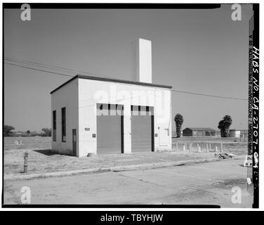 Marine Corps Air Station Tustin, Helium Tank in Gebäude Nr. 2, in der Nähe der Kreuzung der Mühle Straße und Johnson Street, Tustin, Orange County, CA Stockfoto