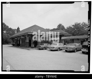 Merion Bahnhof, Hauptbahnhof, bürgerlichen Kreis, Merion Park, Montgomery County, PA Stockfoto