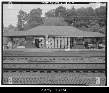 Merion Bahnhof, Hauptbahnhof, bürgerlichen Kreis, Merion Park, Montgomery County, PA Stockfoto
