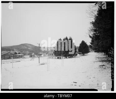 Mocanaqua Schule, Schnittpunkt der Teich Hill Road (S.R. 0239) und Main Street, Mocanaqua, Luzerne County, PA Stockfoto