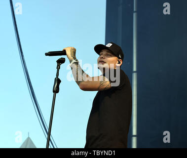 Juni 2, 2019 - KANE BRAUN bringt das Land an den Sand für den 2019 patriotische Festival in Virginia Beach, Virginia am 2. Juni 2019... Foto © Jeff Moore (Credit Bild: © Jeff Moore/ZUMA Draht) Stockfoto