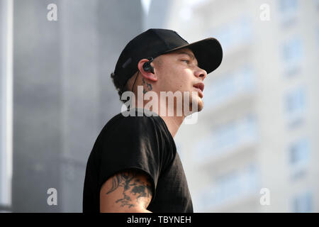 Juni 2, 2019 - KANE BRAUN bringt das Land an den Sand für den 2019 patriotische Festival in Virginia Beach, Virginia am 2. Juni 2019... Foto © Jeff Moore (Credit Bild: © Jeff Moore/ZUMA Draht) Stockfoto