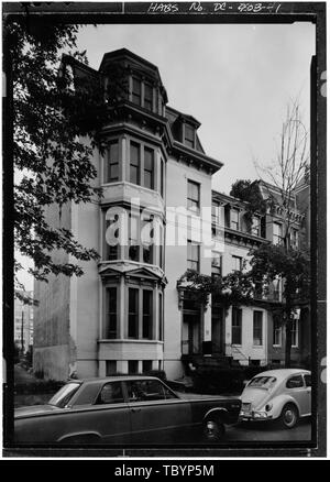 Norden (MAIN) Höhe, Blick nach Westen auf der 6th Street. Orville E. Babcock Haus, Washington, District of Columbia, DC Stockfoto