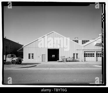 Norden ELEVATION U.S. Naval Air Station, Shopfitter und Schmiede, Pensacola, Escambia County, FL Stockfoto