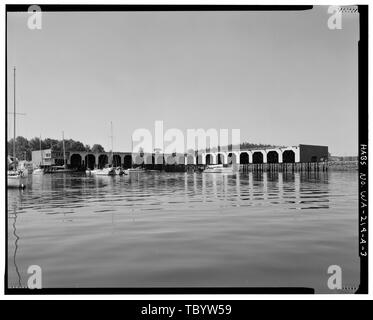 Naval Air Station Whidbey Island, Bootshaus, Seaplane Base, Eiche Hafen, Insel County, WA Stockfoto