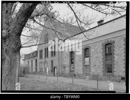 In der Nähe von der Westfassade von Südwesten Wyoming territorialen Pönitentiarie, Nordseite der State Route 130, West Laramie, WY Albany County, Morris, Scott, Sender DeBoer, Ruth, Sender Stockfoto