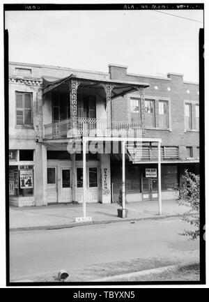 Historischer amerikanischer Gebäude Umfrage E. W. Russell, Fotograf, August 17, 1935, Nr. 66 Regierung Straße 66 Government Street (gewerbliche Gebäude), Mobile, Mobile County, AL Stockfoto