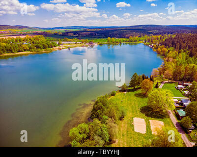 Hohenfelden Stausee in der Nähe von Erfurt. Stockfoto