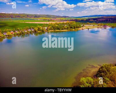 Hohenfelden Stausee in der Nähe von Erfurt. Stockfoto