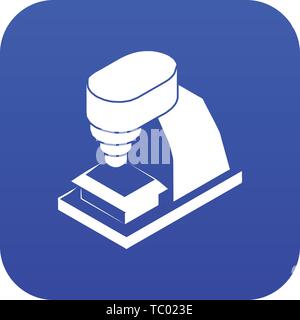 Maschine Werkzeug Symbol blau Vektor Stock Vektor