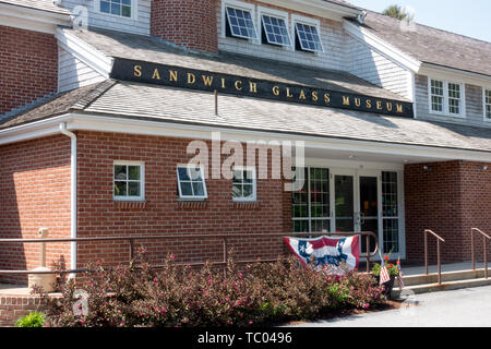 Sandwich Glass Museum, ein populat Anziehung, in Sandwich, Cape Cod, Massachusetts Stockfoto