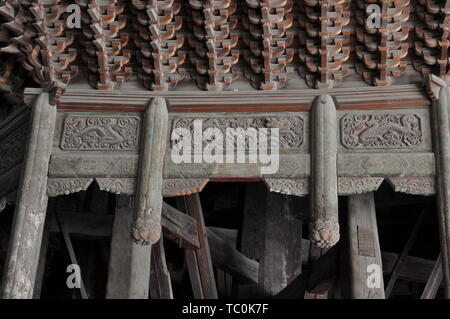 Hebei Zhengding Longxing Tempel tibetischen Sutra Kabinett Rotary tibetischen Pavillon Stockfoto