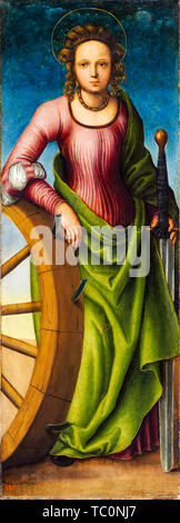 Lucas Cranach der Ältere, Die Heilige Katharina von Alexandria, Portrait Malerei, ca. 1510 Stockfoto