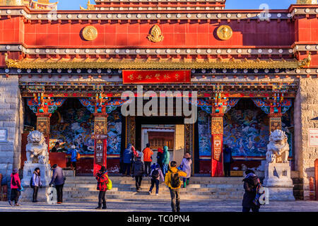 Shangri-La Songzanlin Temple (kleine Potala Palast) Stockfoto