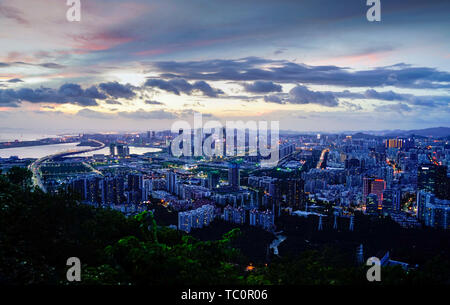 Shenzhen Bay Landschaft Stockfoto
