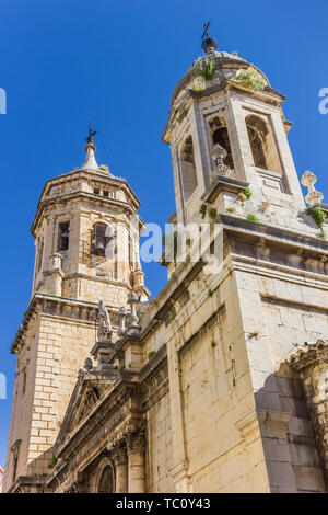 Türme der historischen Kathedrale in Jaen, Spanien Stockfoto