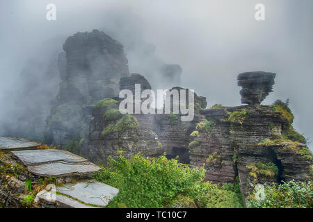 Einzigartige geologische Relief - fanjing Berg in der Provinz Guizhou, China Stockfoto