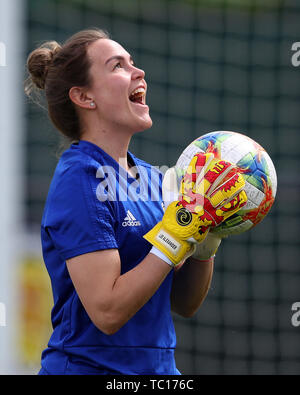 Schottland Torwart Lee Alexander während des Trainings an Oriam, Edinburgh. Stockfoto