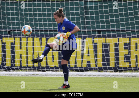 Schottland Torwart Lee Alexander während des Trainings an Oriam, Edinburgh. Stockfoto