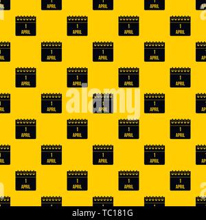 Kalender April 1 Muster Vektor Stock Vektor