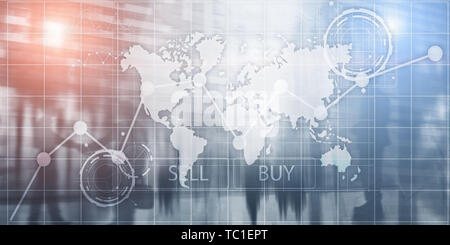 Finanzielle Investition Diagramm Diagramme. Intelligence Dashboard kaufen und verkaufen. Stockfoto