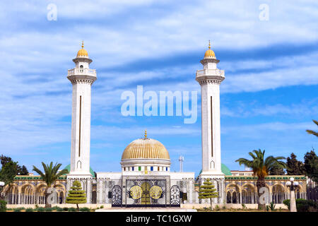 Fassade des Habib Bourguiba Mausoleum in Monastir, Tunesien Stockfoto