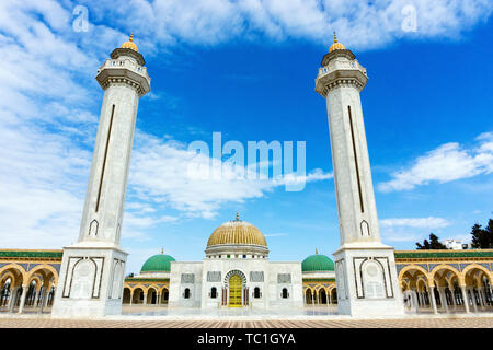 Urbane Landschaft von Habib Bourguiba Mausoleum in Monastir, Tunesien Stockfoto