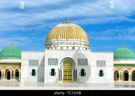 Das Mausoleum von Habib Bourguiba - der erste Präsident von Tunesien. Monastir, Tunesien Stockfoto