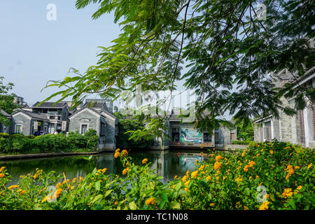 Lingnan Architektur, Lingnan Impressionen Garten, Panyu, Guangzhou Stockfoto