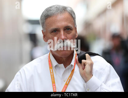 Formel 1 Group CEO Chase Carey während der 2019 beim Grand Prix von Monaco auf dem Circuit de Monte Carlo, Monaco. Stockfoto