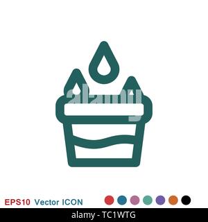 Feder Tinte Symbol logo, Vektor Symbol für Design Stock Vektor