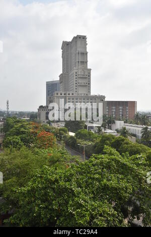 ITC Sonar und ITC Royal Bengal Hotel komplexes Gebiet, Parama Insel, Kolkata, Indien. Stockfoto