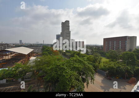 ITC Sonar und ITC Royal Bengal Hotel komplexes Gebiet, Parama Insel, Kolkata, Indien. Stockfoto