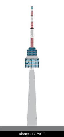 N Seoul Tower Symbol Cartoon Stock Vektor