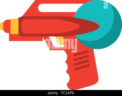 Spielzeug Laser Gewehr Symbol Cartoon Stock Vektor