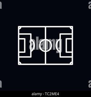 Fußball-Symbol, Logo, Illustration, Vektor Symbol für Design Stock Vektor