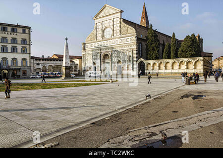 Florenz, Florenz, Italien. 18 Dez, 2012. Basilika Santa Maria Novella. Credit: Ricardo Ribas/SOPA Images/ZUMA Draht/Alamy leben Nachrichten Stockfoto