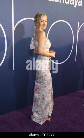 Los Angeles, Ca, USA. 4. Juni, 2019. Sydney Sweeney, an der Los Angeles Premiere von HBO Euphorie an den Cinerama Dome in Los Angeles, Kalifornien am 4. Juni 2019. Credit: Faye Sadou/Medien Punch/Alamy leben Nachrichten Stockfoto