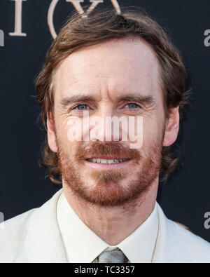 HOLLYWOOD, LOS ANGELES, Kalifornien, USA - Juni 04: Schauspieler Michael Fassbender kommt an der Los Angeles Premiere von Twentieth Century Fox's 'Dark Phoenix' an der TCL Chinese Theater IMAX am 4. Juni 2019 in Hollywood, Los Angeles, Kalifornien, USA. (Foto von Xavier Collin/Image Press Agency) Stockfoto