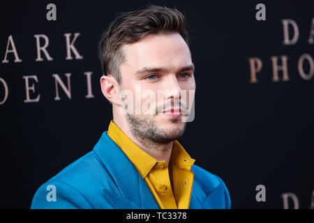 HOLLYWOOD, LOS ANGELES, Kalifornien, USA - Juni 04: Schauspieler Nicholas Hoult kommt an der Los Angeles Premiere von Twentieth Century Fox's 'Dark Phoenix' an der TCL Chinese Theater IMAX am 4. Juni 2019 in Hollywood, Los Angeles, Kalifornien, USA. (Foto von Xavier Collin/Image Press Agency) Stockfoto