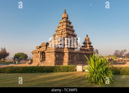 Shore Tempel, Mamallapuram Mahabalipuram, Indien Stockfoto