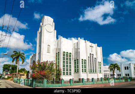 Wesley Methodist Church in Belize City. Stockfoto