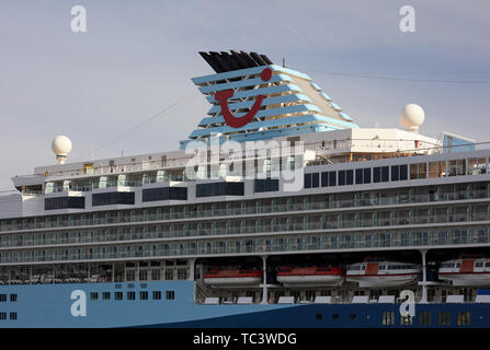 Marella Explorer Kreuzfahrtschiff von TUI in Stockholm, Schweden betrieben Stockfoto